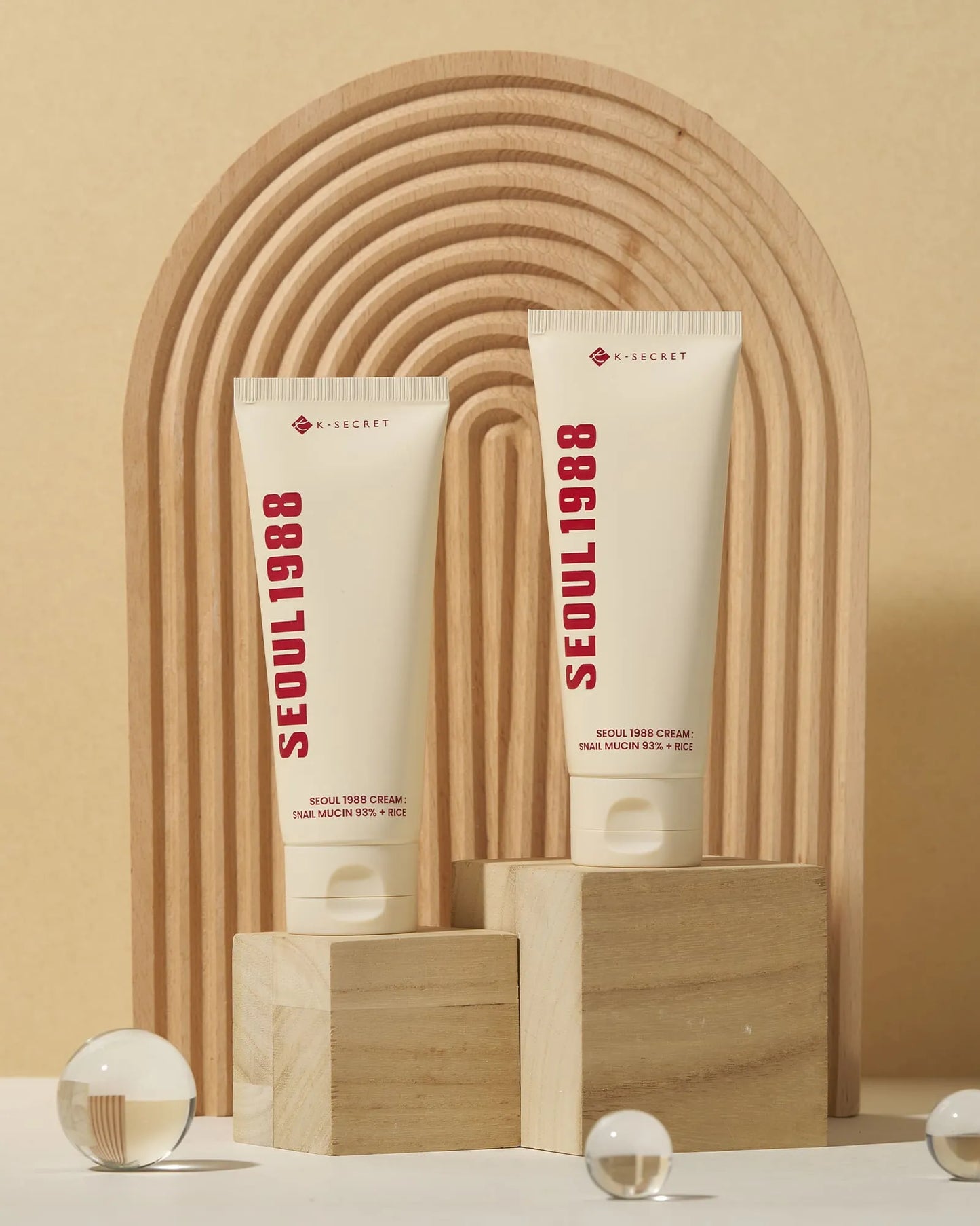 K-SECRET SEOUL 1988 Cream : Snail Mucin 93% + Rice 100ml