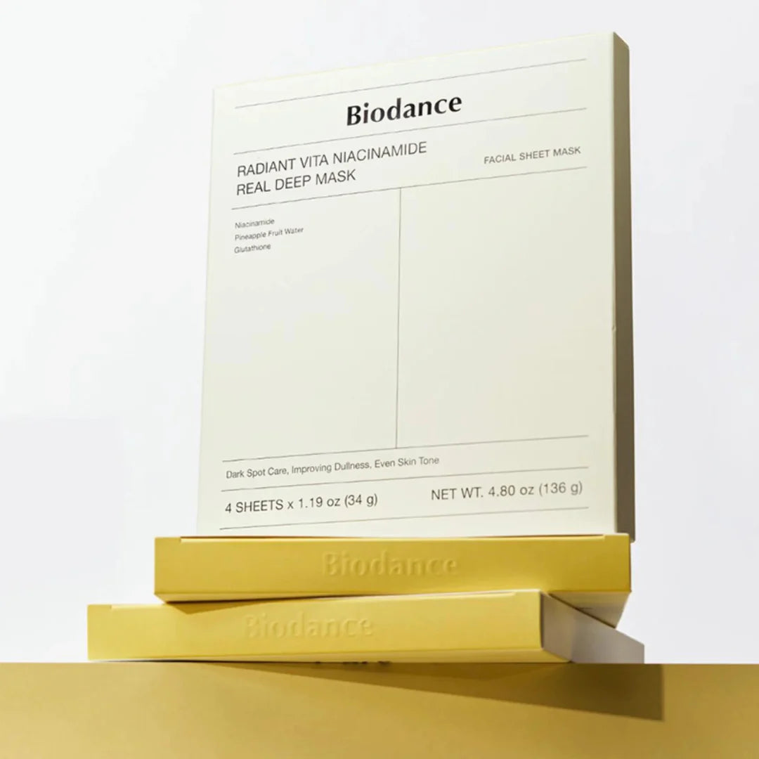 Biodance Radiant Vita Niacinamide Real Deep Mask 1 box