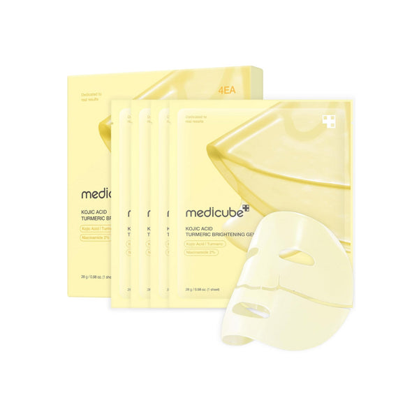 Medicube Kojic Acid Turmeric Brightening Gel Mask 4pcs