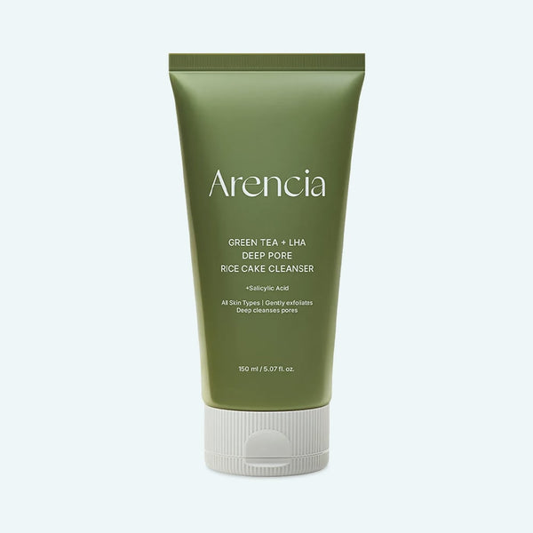 Arencia Green Tea + LHA Deep Pore Rice Cake Cleanser 150 g