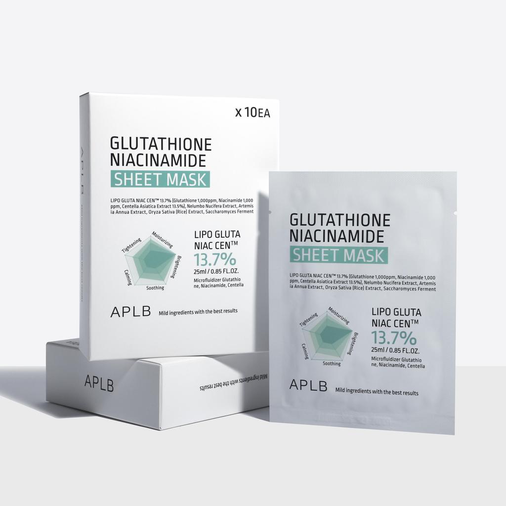APLB Glutathione Niacinamide Sheet Mask 25ml (10pcs)