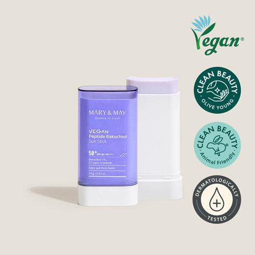 Mary&May Vegan Peptide Bakuchiol Sun Stick Spf50+ PA++++ 18 g