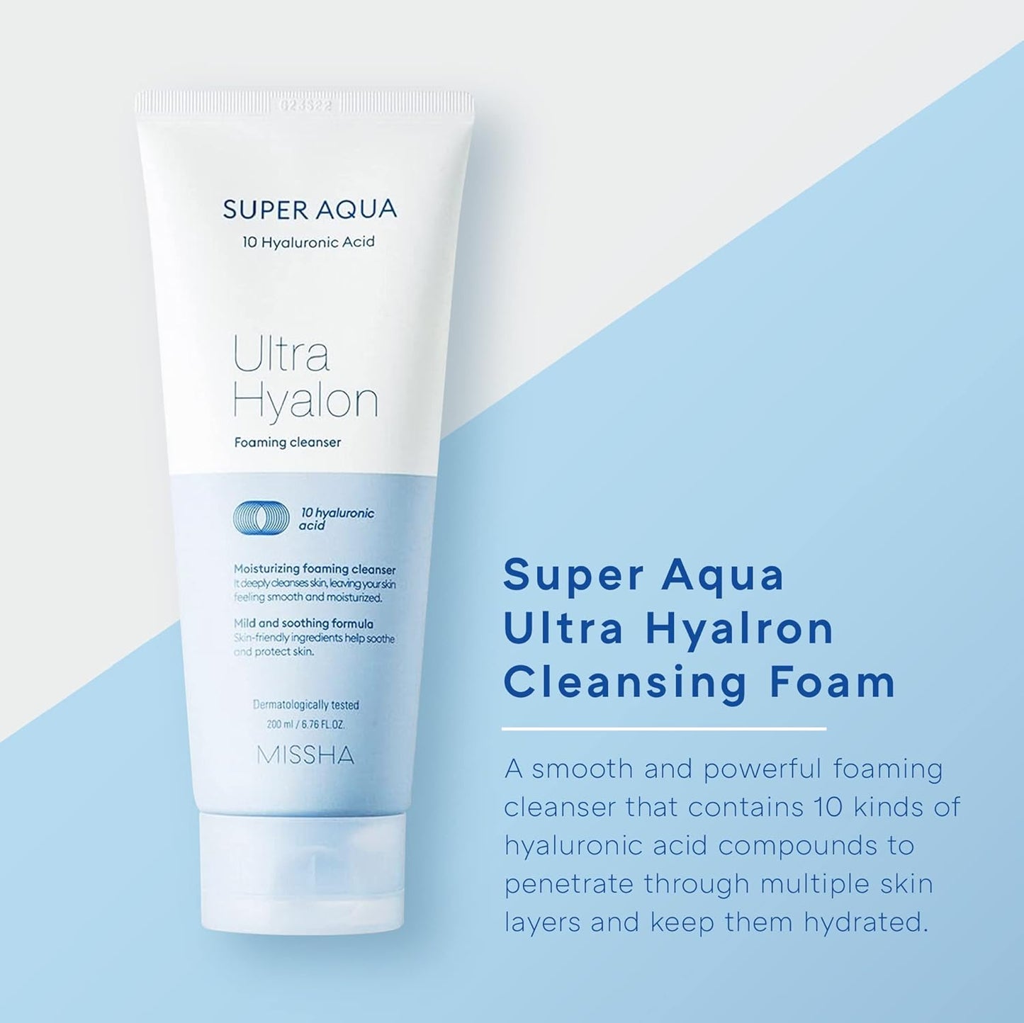 MISSHA - Super Aqua Ultra Hyalron Cleansing Foam – 200ml  