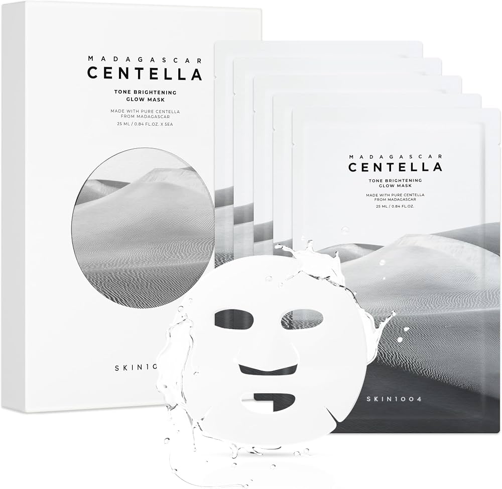 SKIN1004 Madagascar Centella Tone Brightening Glow Mask 5 × 25 ml