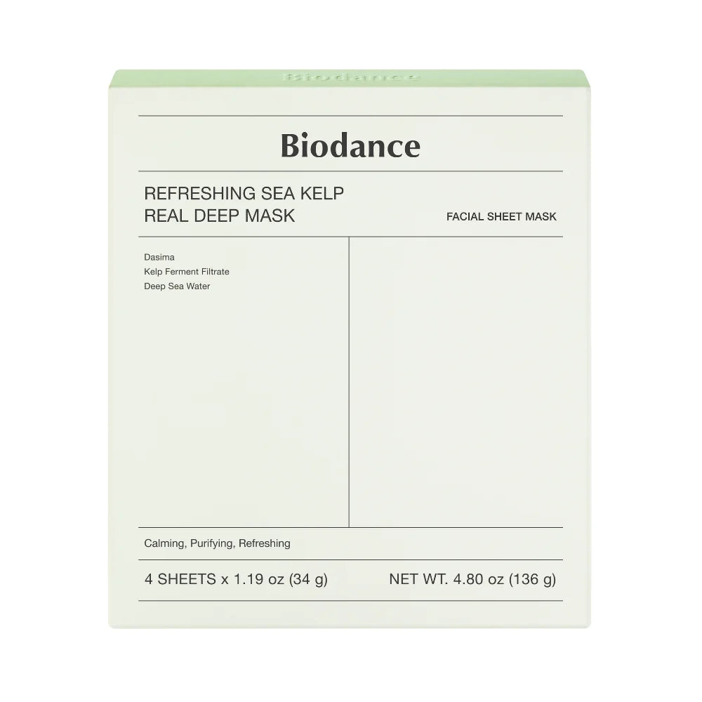 Biodance Refreshing Sea Kelp Real Deep Mask 4pcs