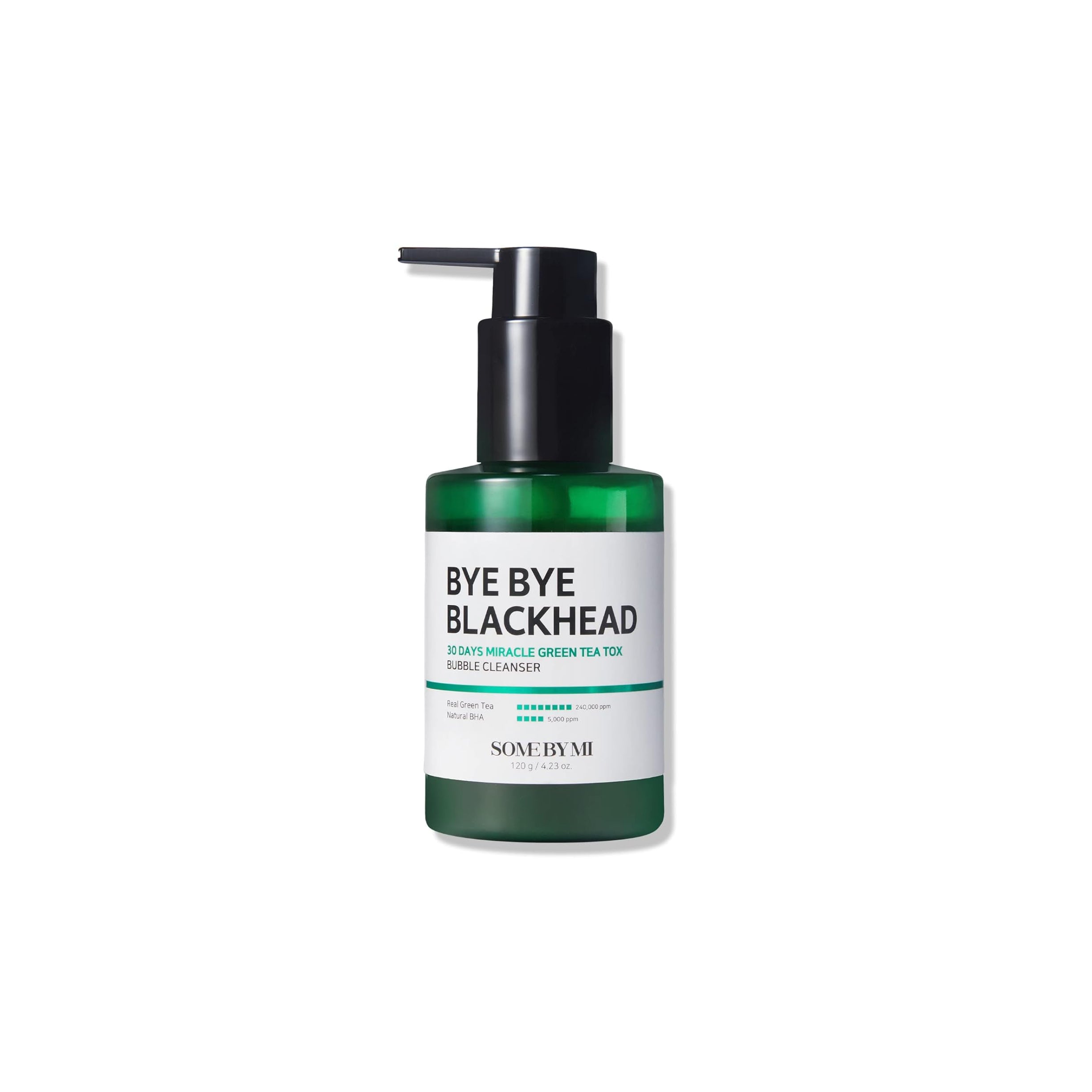 SOME BY MI – Bye Bye Blackhead 30 Days Miracle Green Tea Tox Bubble Cleanser - 120ml