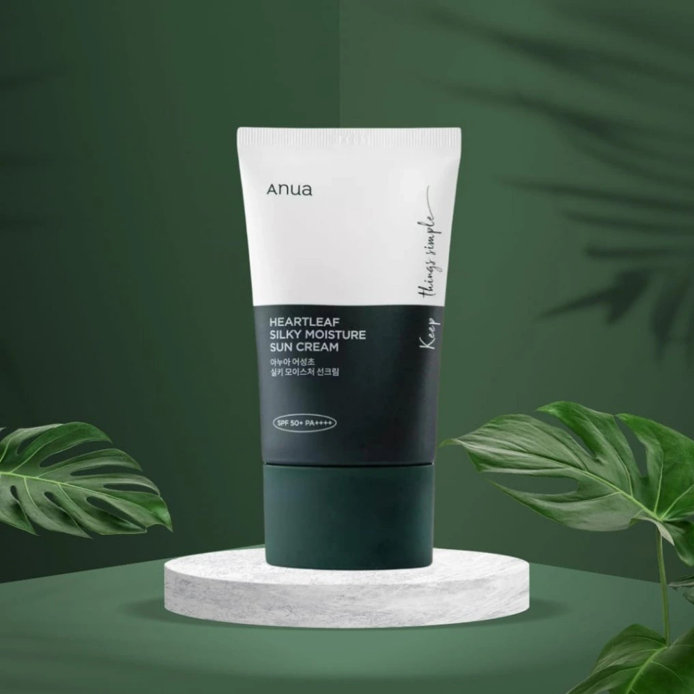 Crema solare idratante setosa ANUA Heartleaf SPF50+/PA++++ 50 ml