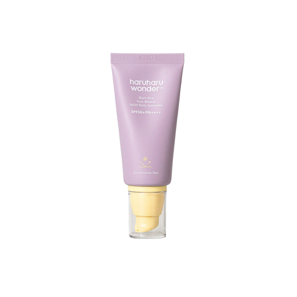 HaruHaru Wonder Black Rice Pure Mineral Relief Crema solare quotidiana SPF50+/PA++++ 50 ml