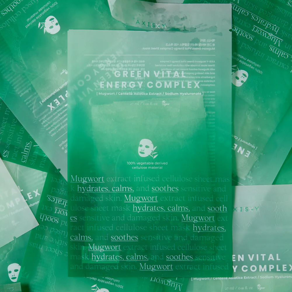 Axis-Y Green Vital Energy Complex Mask 5pcs