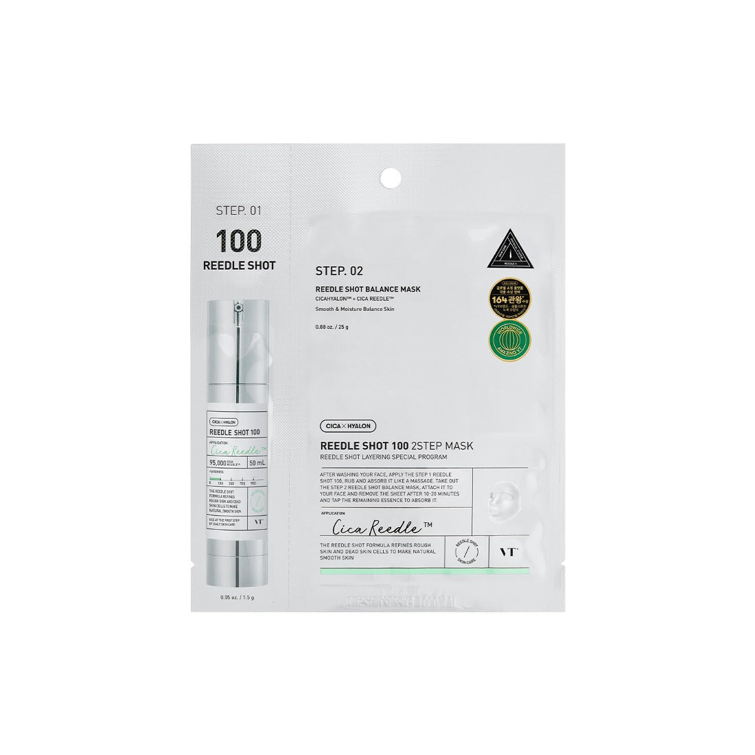 VT Cosmetics Mild Reedle Shot 100 2-Step Mask
