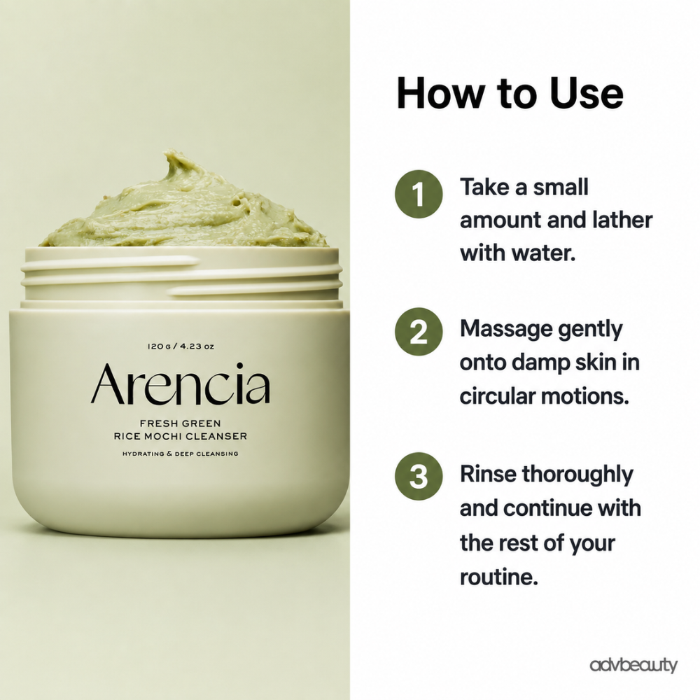 Arencia Fresh Green Rice Mochi Cleanser - view 4