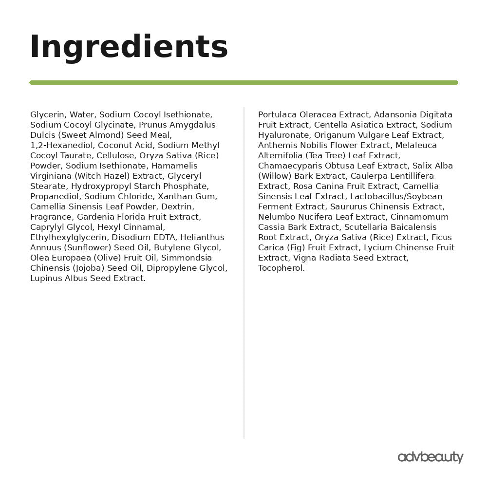 Arencia Fresh Green Rice Mochi Cleanser 120 g