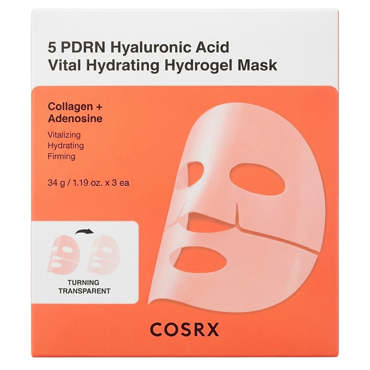 Cosrx 5 PDRN Hyaluronic Acid Vital Hydrating Hydrogel Mask - view 2