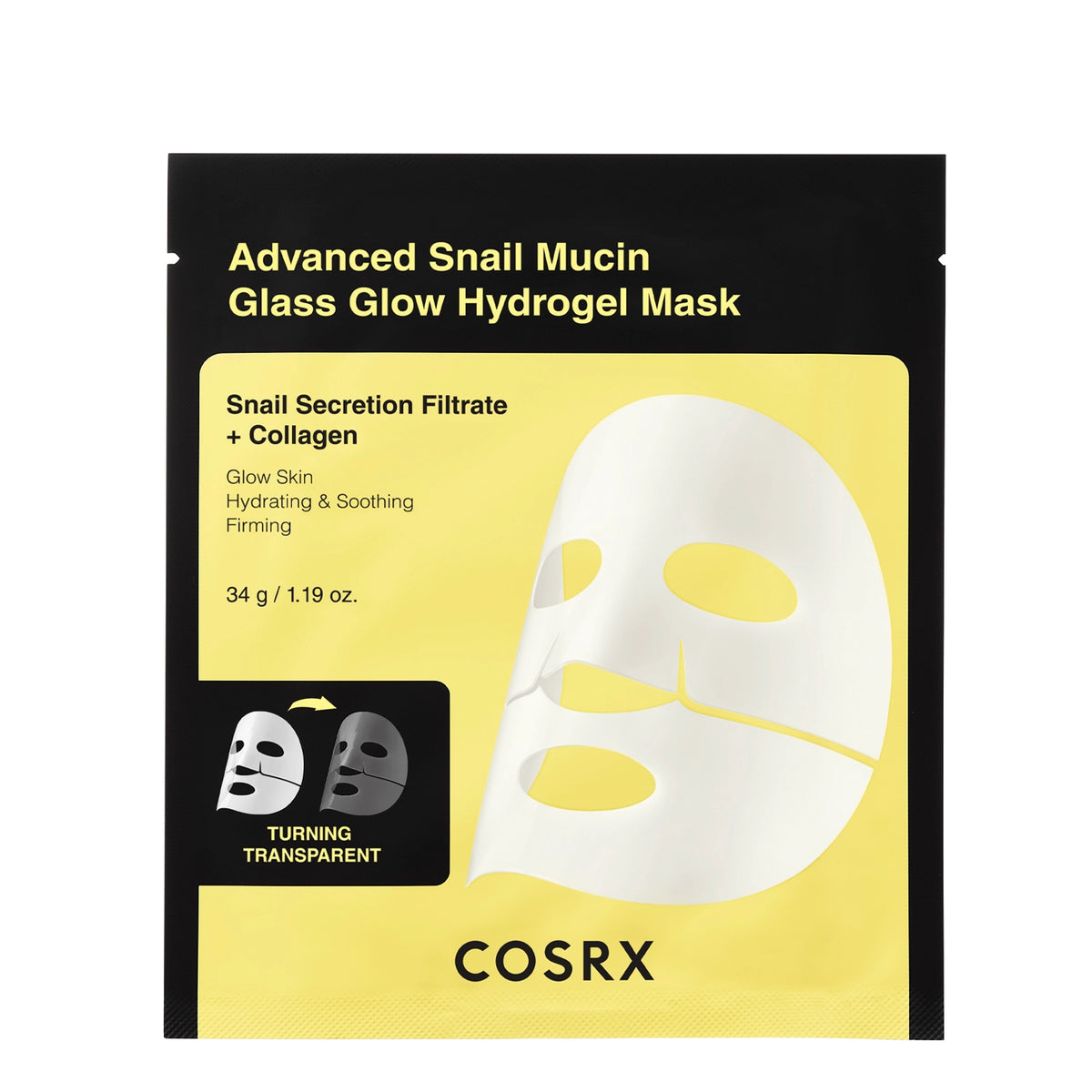 Cosrx Advanced Snail Mucin Glass Glow Hydrogel Mask