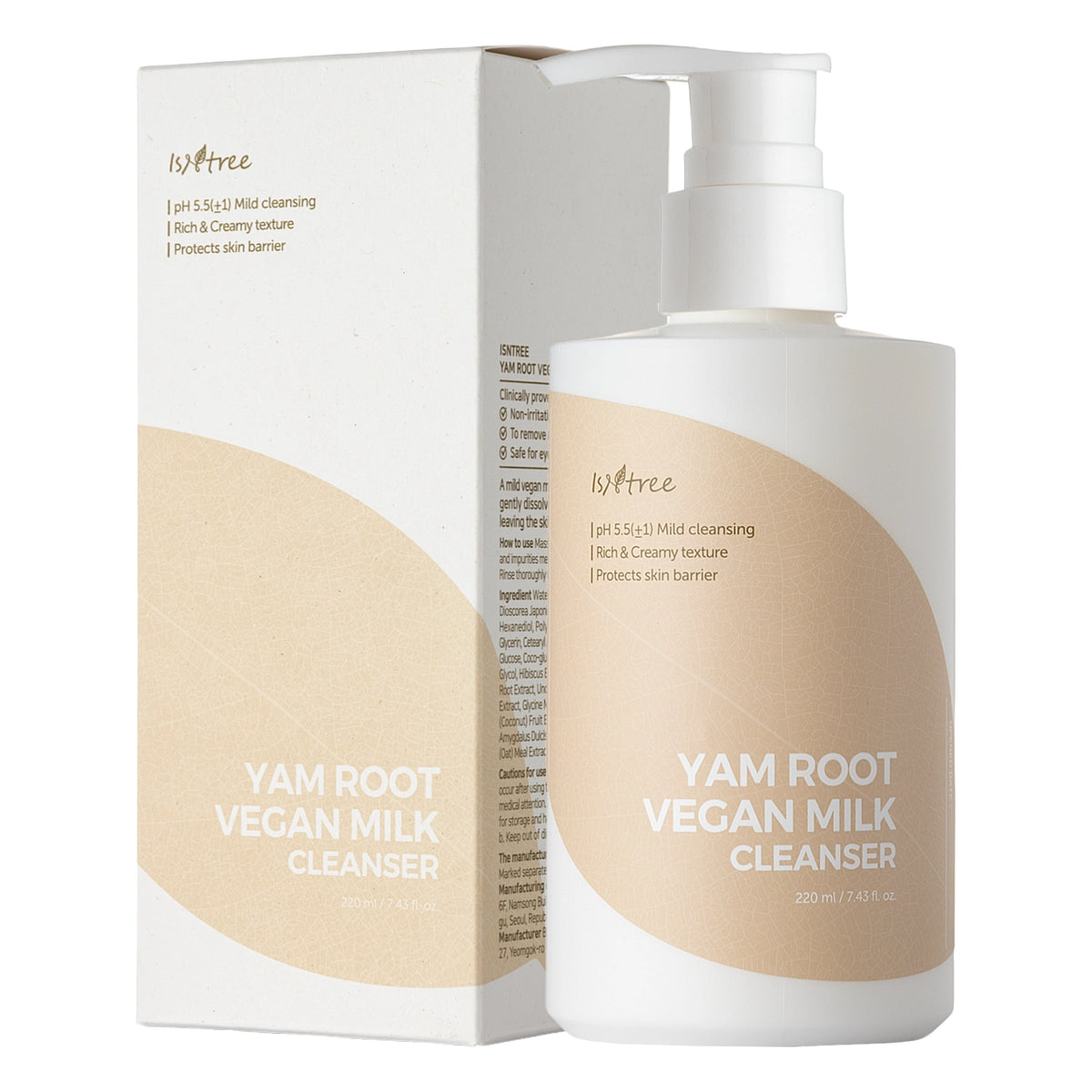 Isntree Yam Root Vegan Milk Cleanser - view 2