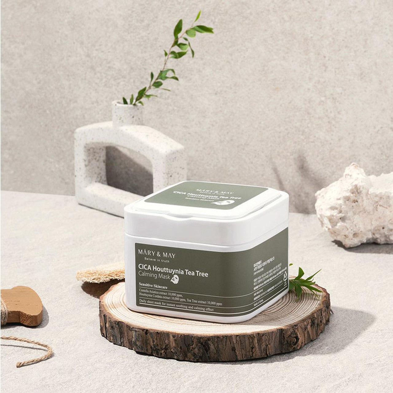 MARY&MAY - CICA Houttuynia Tea Tree Calming Mask 30pcs