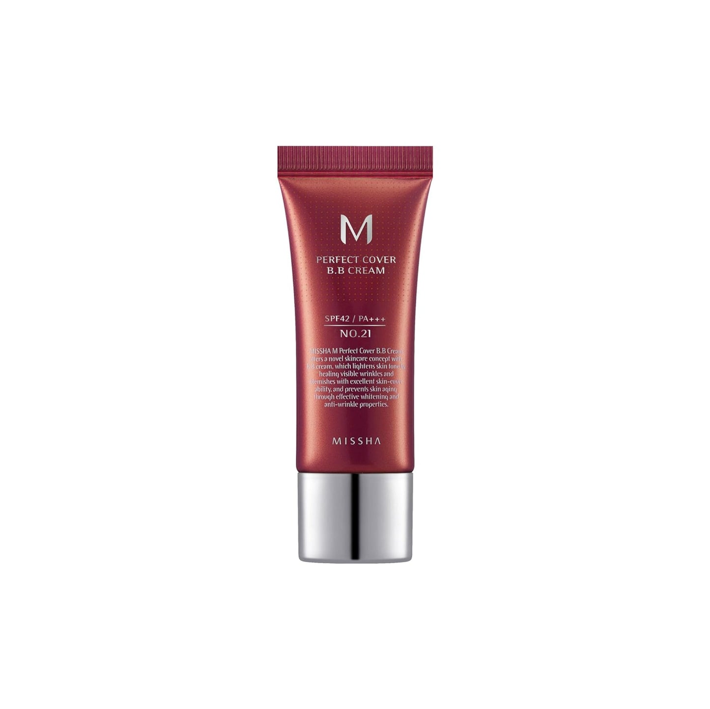 MISSHA - M Perfect Cover BB Cream No.21 Light Beige SPF42 / PA +++ 20ml